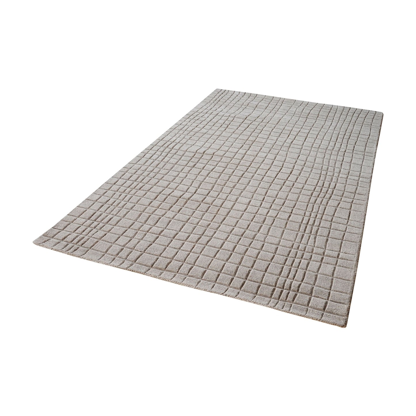 8905-230 - Blockhill Handwoven Wool Rug in Chelsea Grey