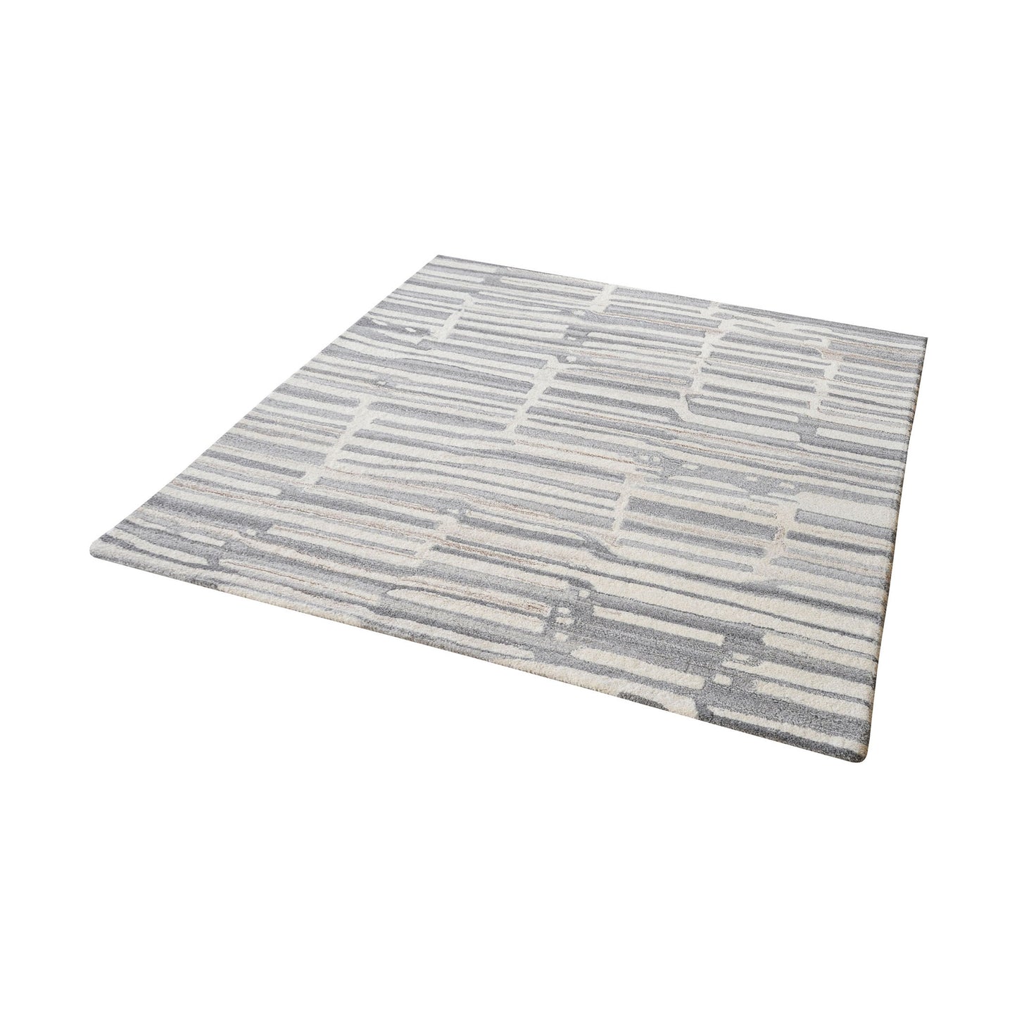 8905-263 - Slate Handtufted Wool Rug In Grey And White