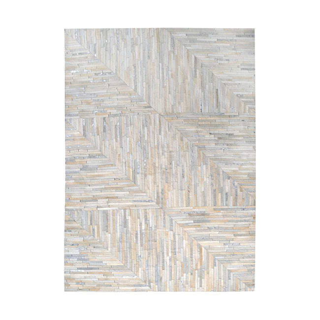 8905-364 - Karim Hand-Stitched Leather Patchwork Rug