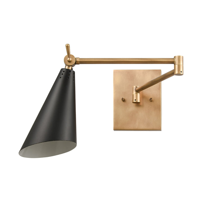 89210/1 - Calder 9'' High 1-Light Sconce - Natural Brass