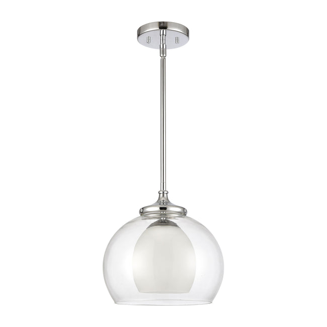 89243/1 - Salient 10'' Wide 1-Light Mini Pendant - Polished Nickel