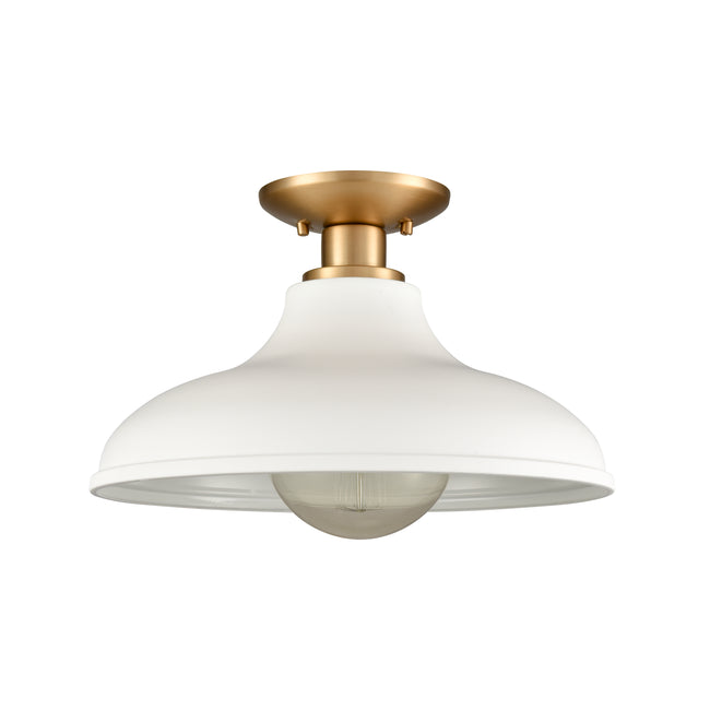 89264/1 - Grenville 13'' Wide 1-Light Semi Flush Mount - Brushed Gold