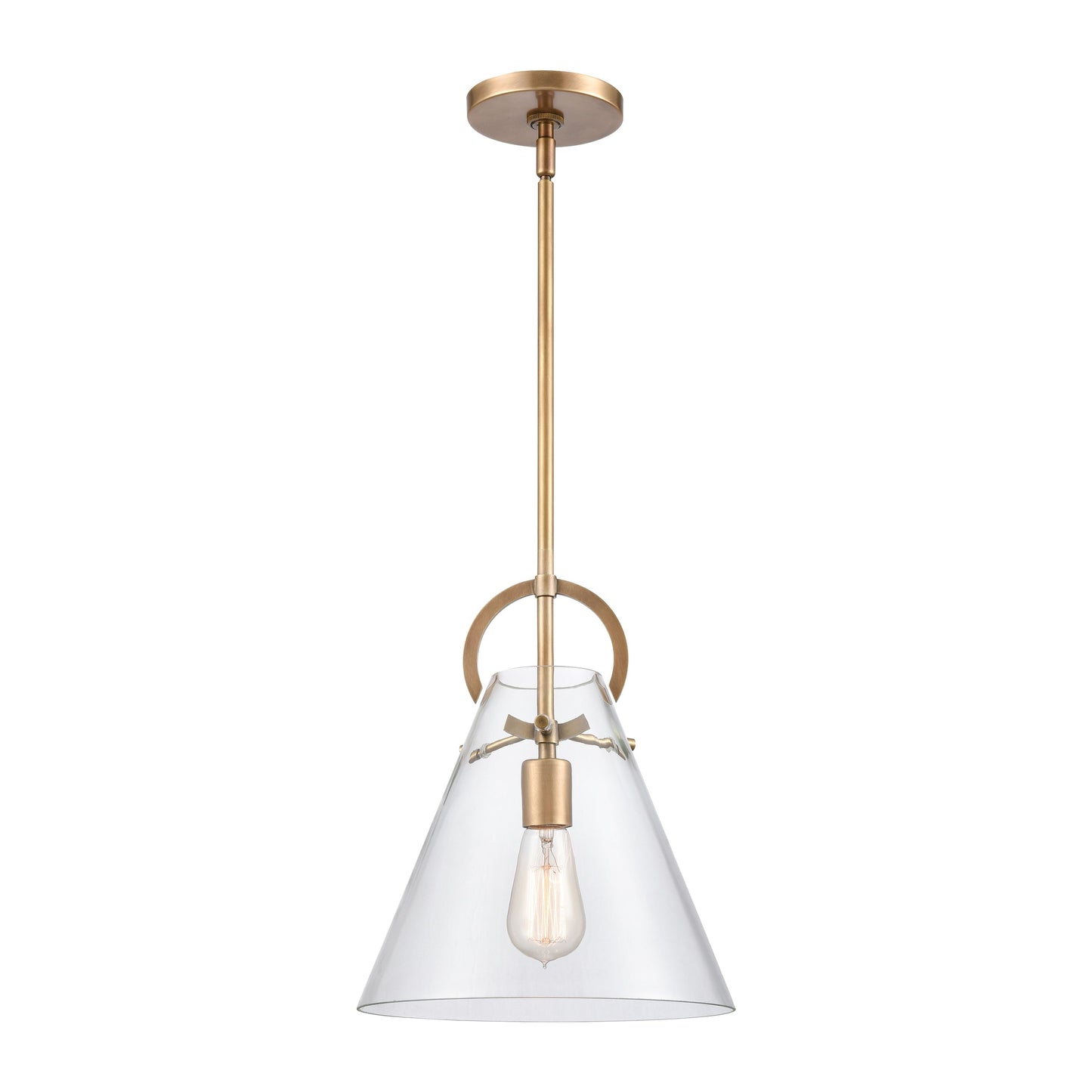 89306/1 - Gabby 11'' Wide 1-Light Mini Pendant - Brass