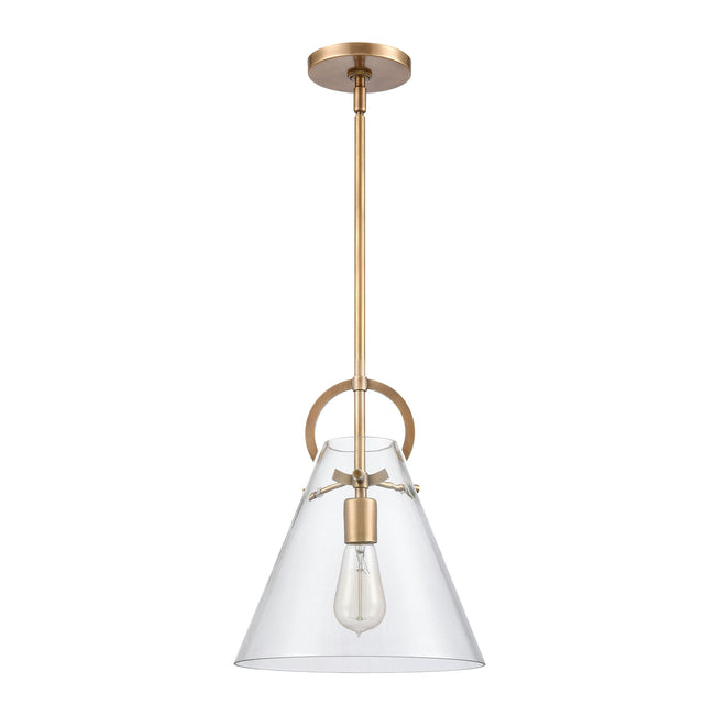 89306/1 - Gabby 11'' Wide 1-Light Mini Pendant - Brass