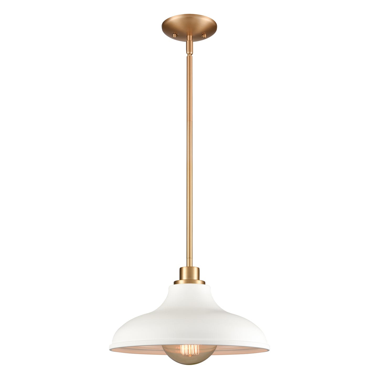 89334/1 - Grenville 13'' Wide 1-Light Pendant - Brushed Gold