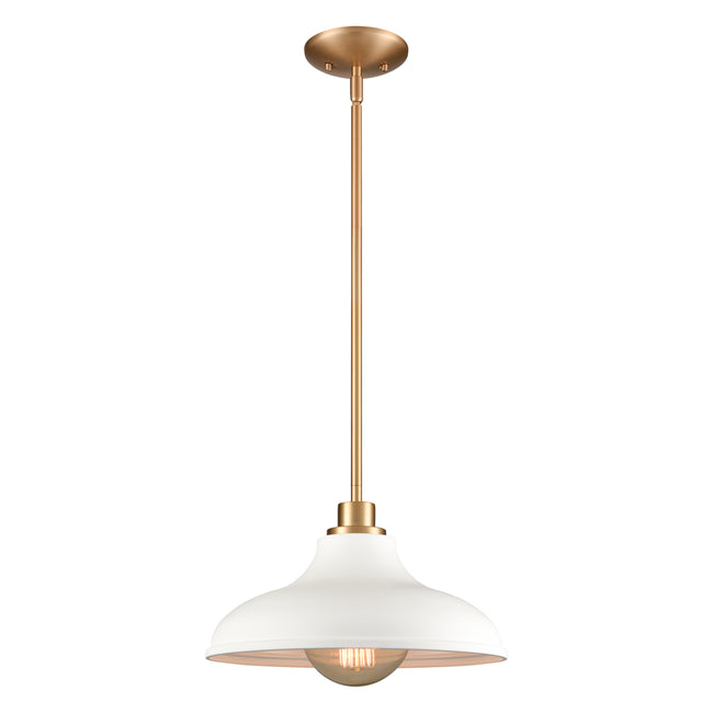 89334/1 - Grenville 13'' Wide 1-Light Pendant - Brushed Gold