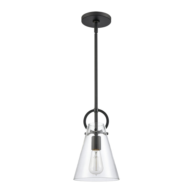 89345/1 - Gabby 7'' Wide 1-Light Mini Pendant - Matte Black