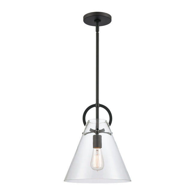 89346/1 - Gabby 11'' Wide 1-Light Mini Pendant - Matte Black