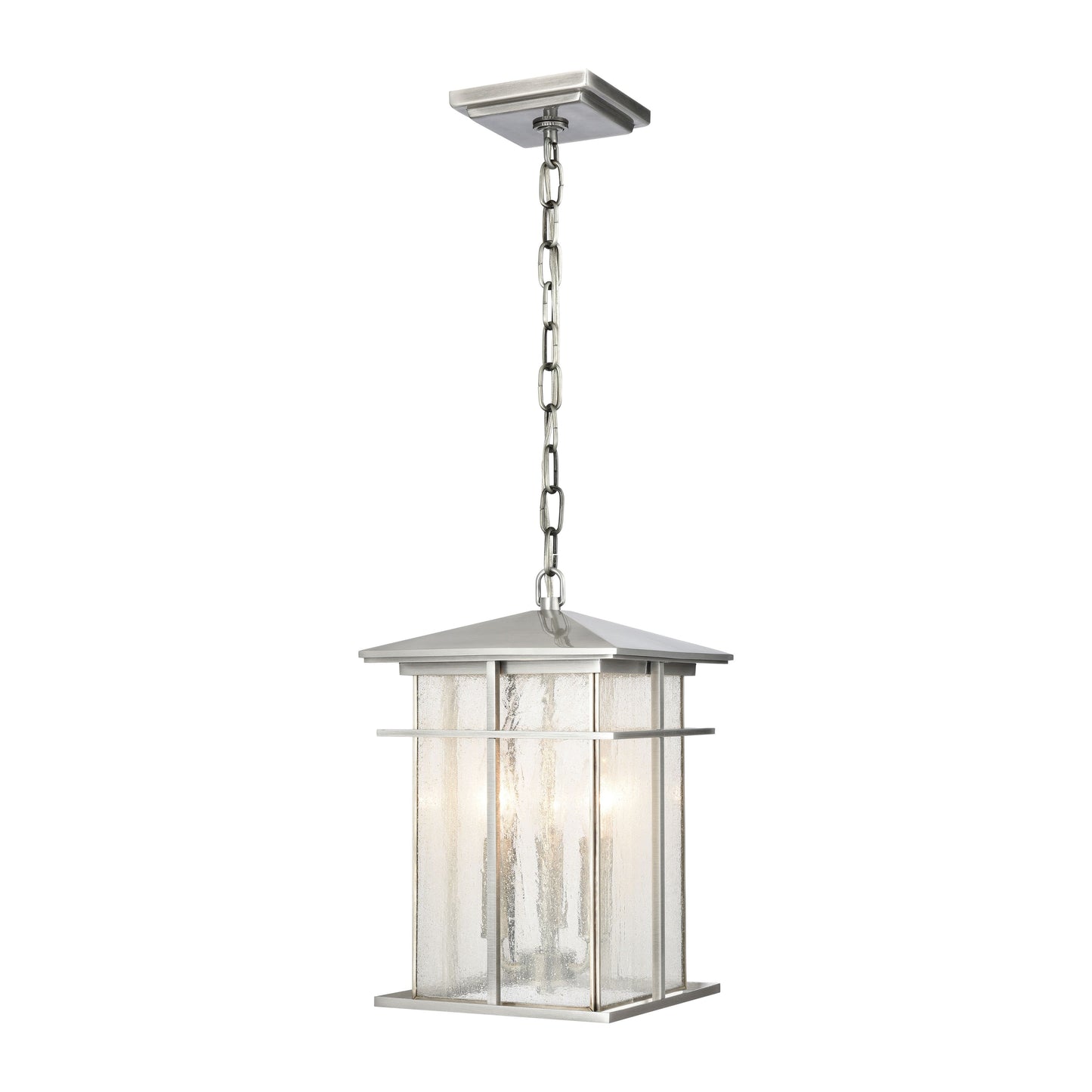 89375/3 - Oak Park 9'' Wide 3-Light Outdoor Pendant - Antique Brushed Aluminum