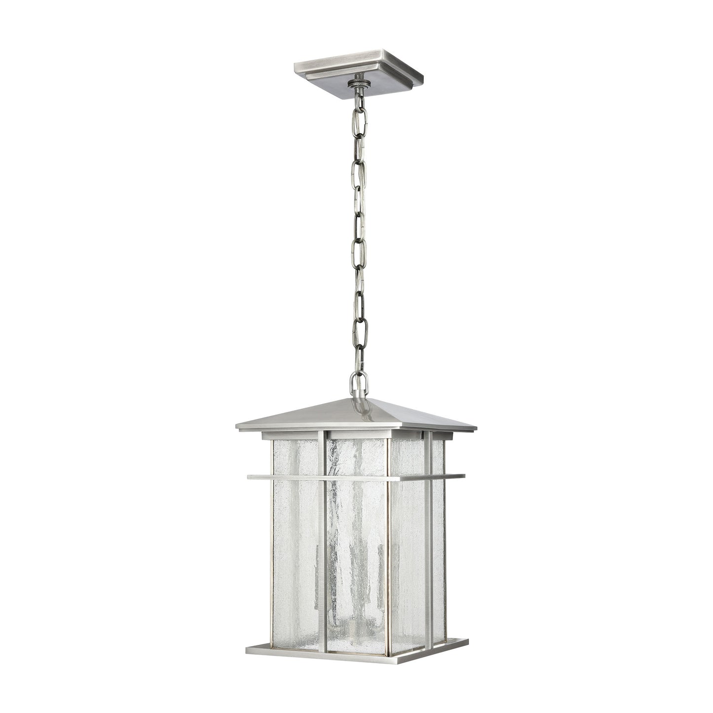 89375/3 - Oak Park 9'' Wide 3-Light Outdoor Pendant - Antique Brushed Aluminum