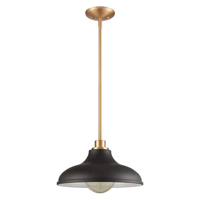 89434/1 - Grenville 13'' Wide 1-Light Pendant - Brushed Gold