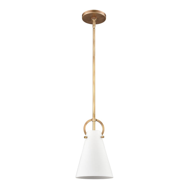 89505/1 - Gabby 7'' Wide 1-Light Mini Pendant - Brass