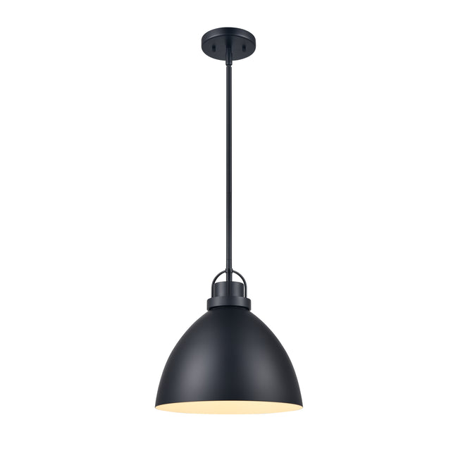 89620/1 - Somerville 12'' Wide 1-Light Pendant - Matte Black