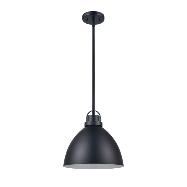 89620/1 - Somerville 12'' Wide 1-Light Pendant - Matte Black