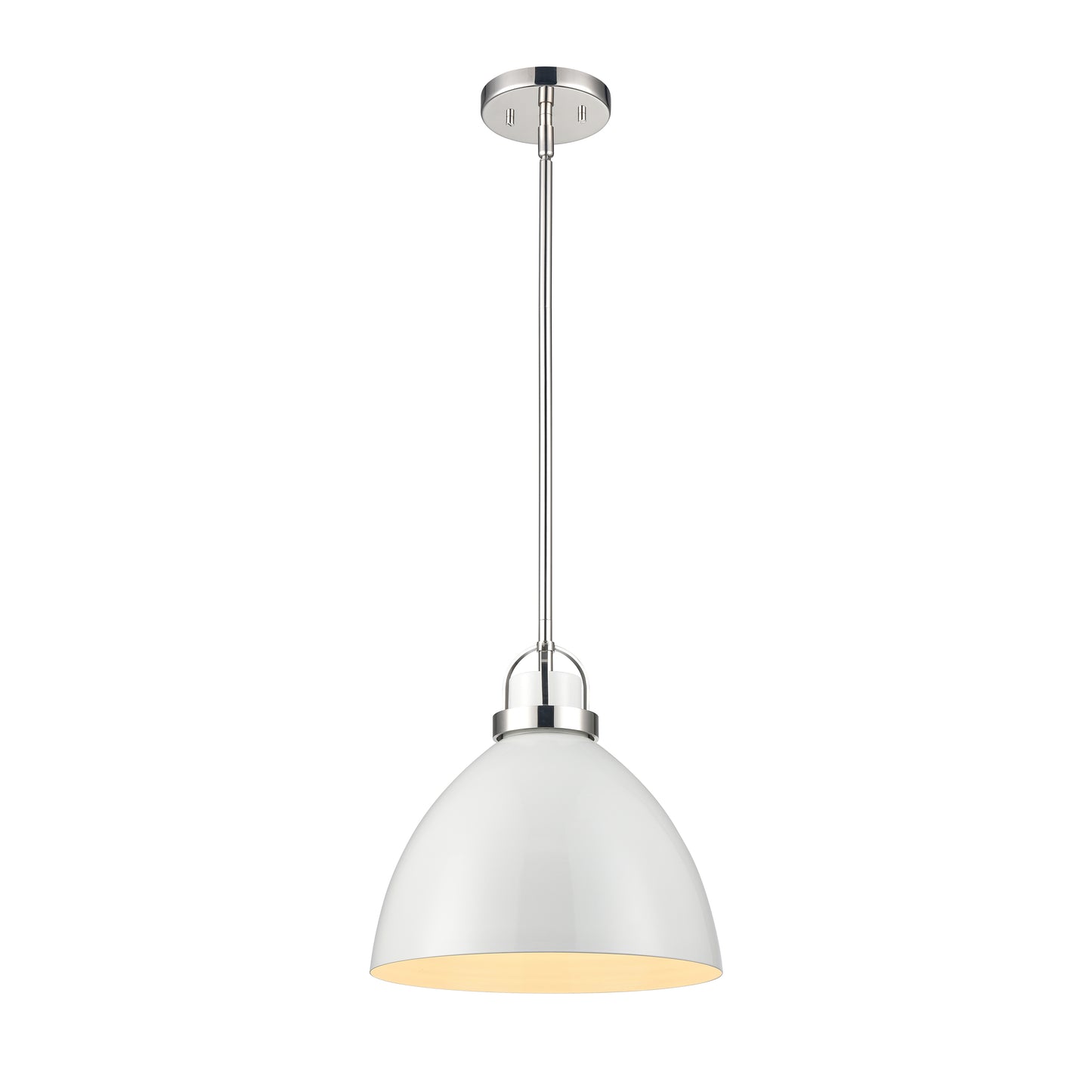 89650/1 - Somerville 12'' Wide 1-Light Pendant - Gloss White