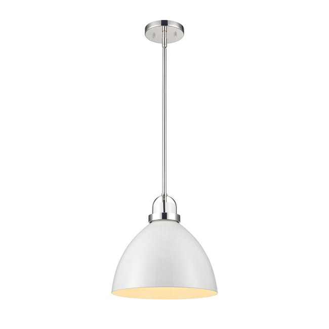 89650/1 - Somerville 12'' Wide 1-Light Pendant - Gloss White