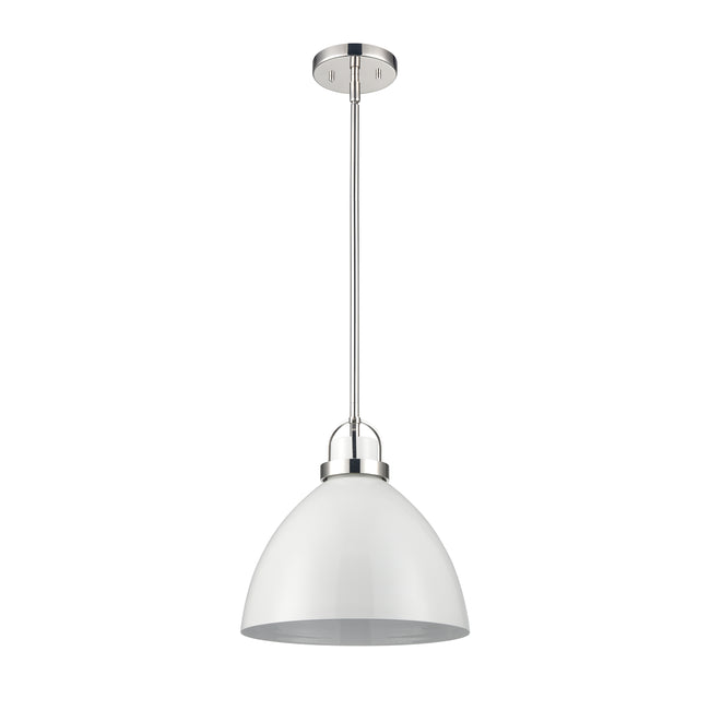 89650/1 - Somerville 12'' Wide 1-Light Pendant - Gloss White