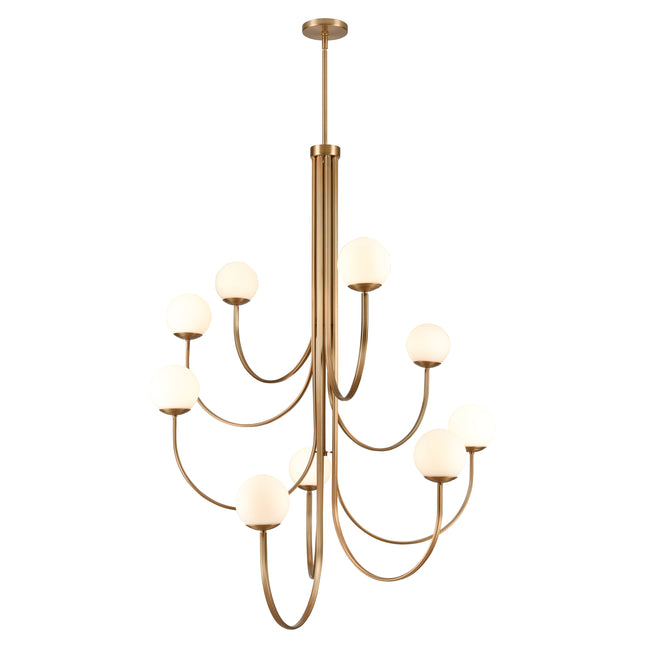 89681/9 - Caroline 44'' Wide 9-Light Chandelier - Brushed Gold