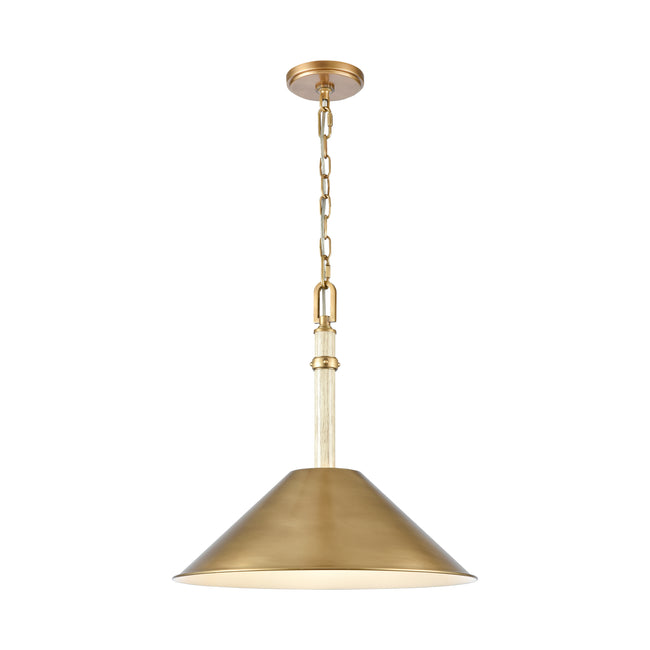 89715/1 - Neville 18'' Wide 1-Light Pendant - Natural Brass