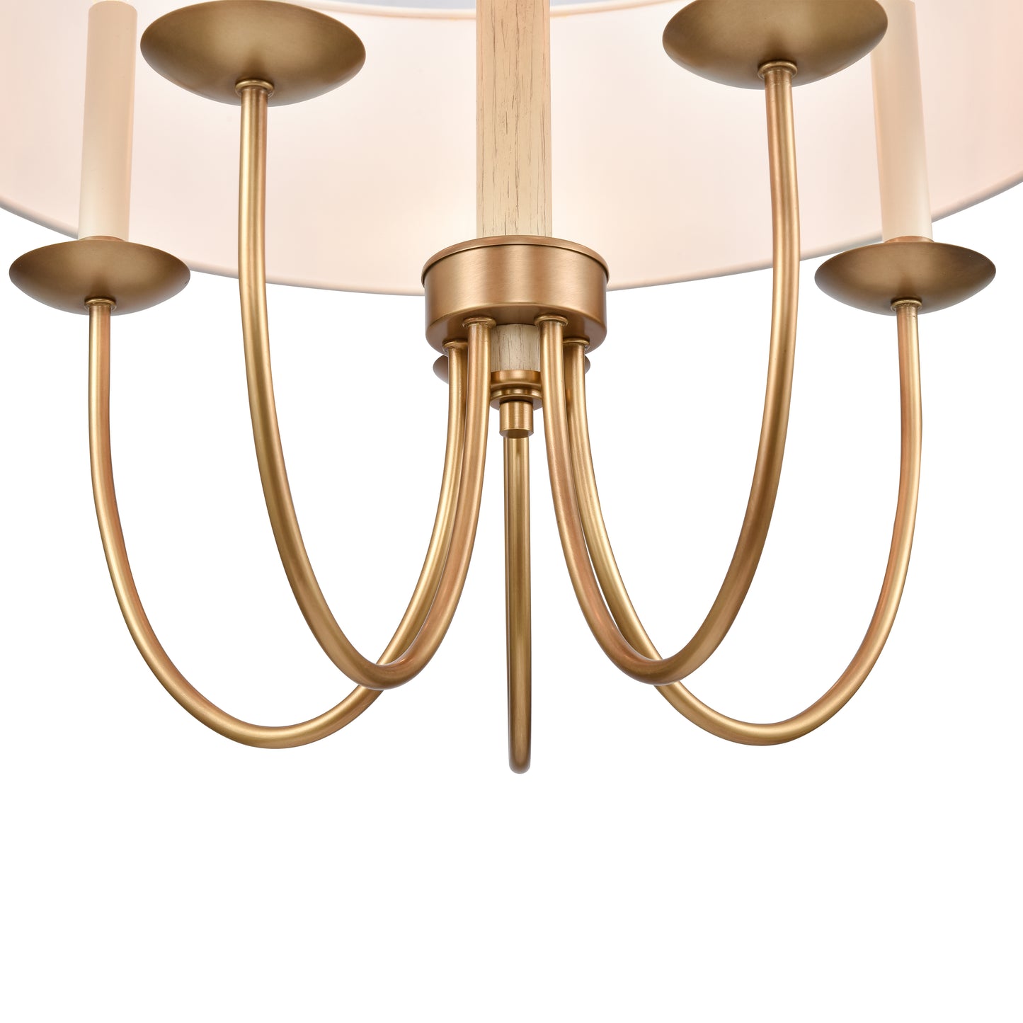 89716/5 - Neville 23'' Wide 5-Light Chandelier - Natural Brass