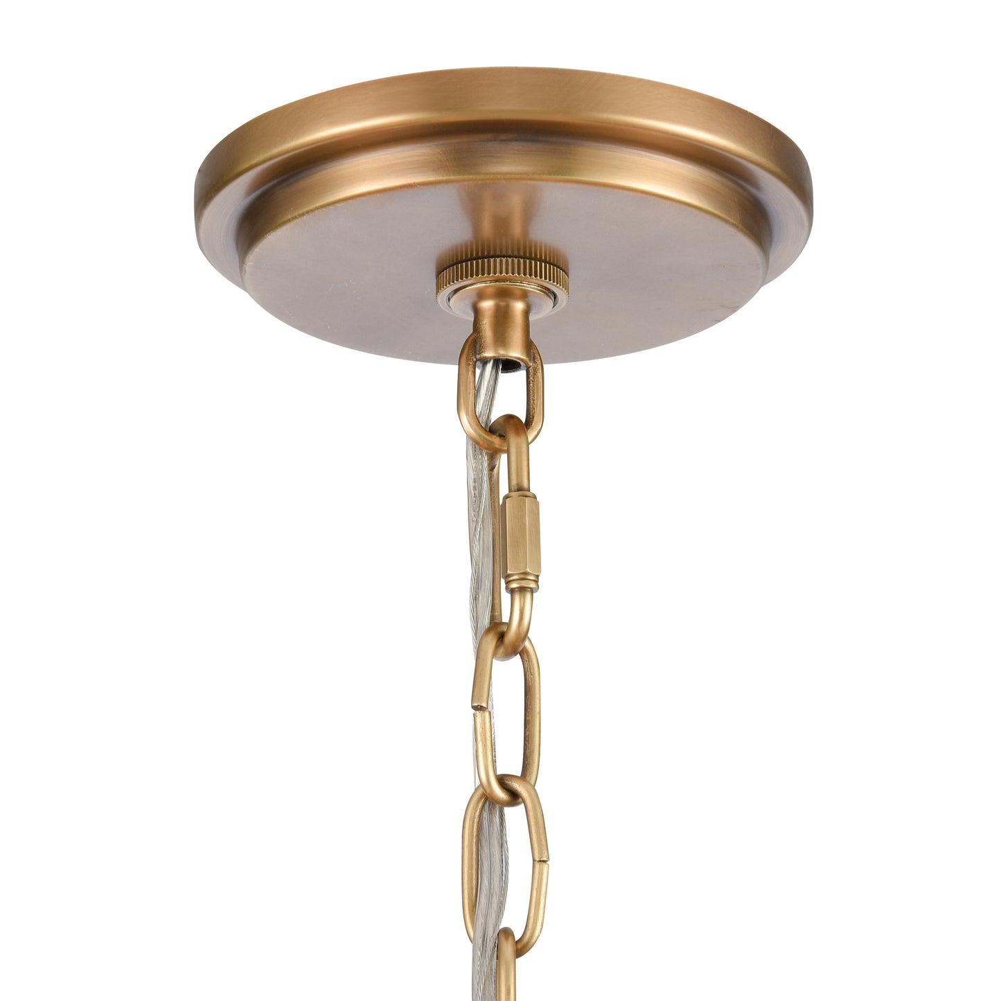 89718/8 - Neville 28'' Wide 8-Light Chandelier - Natural Brass