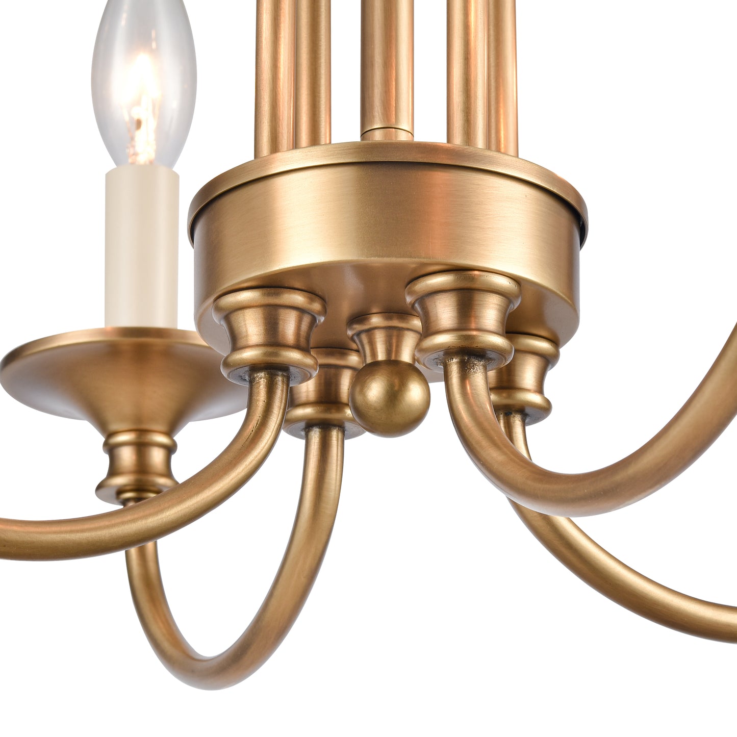 89723/4 - Cecil 16'' Wide 4-Light Semi Flush Mount - Natural Brass