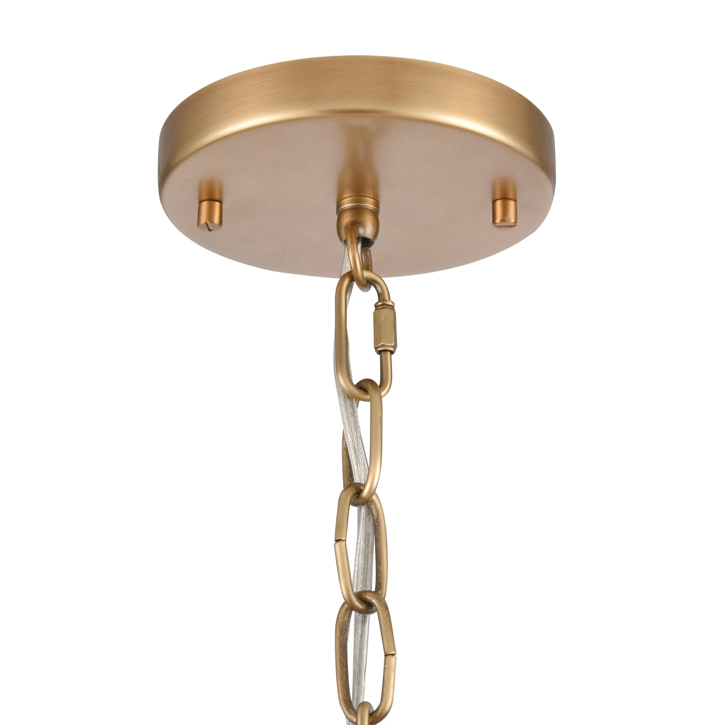 89723/4 - Cecil 16'' Wide 4-Light Semi Flush Mount - Natural Brass