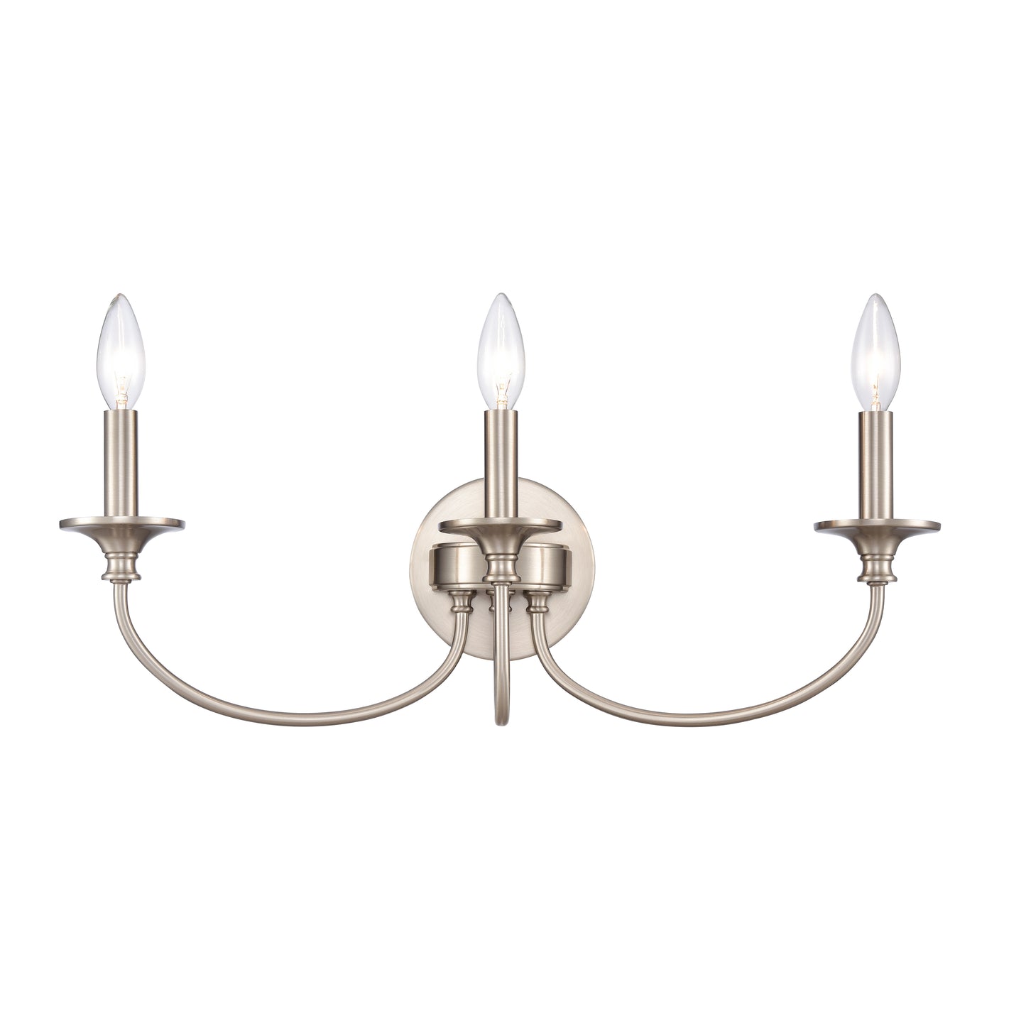 89742/3 - Cecil 22'' Wide 3-Light Vanity Light - Brushed Nickel