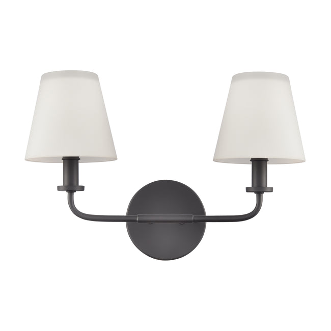 89781/2 - Hoyle 16'' Wide 2-Light Vanity Light - Matte Black