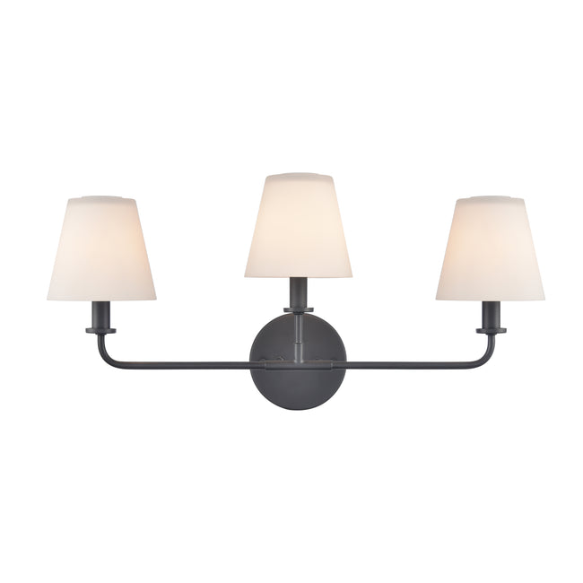 89782/3 - Hoyle 24'' Wide 3-Light Vanity Light - Matte Black