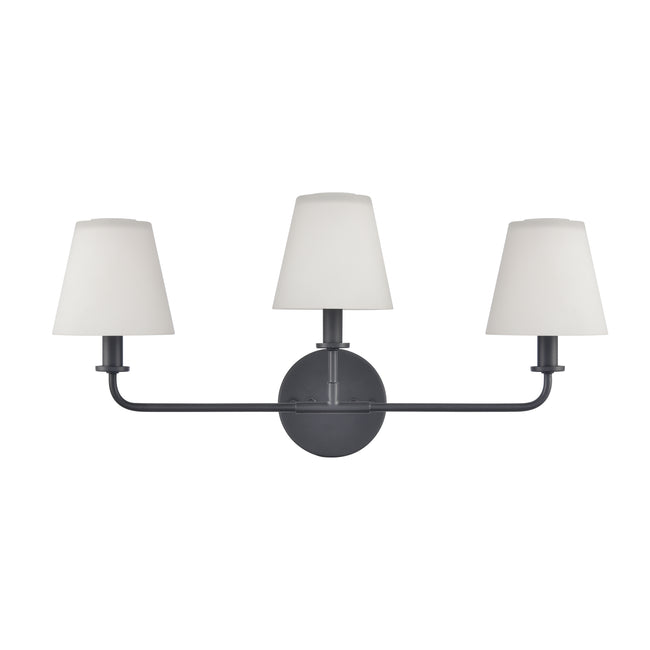 89782/3 - Hoyle 24'' Wide 3-Light Vanity Light - Matte Black