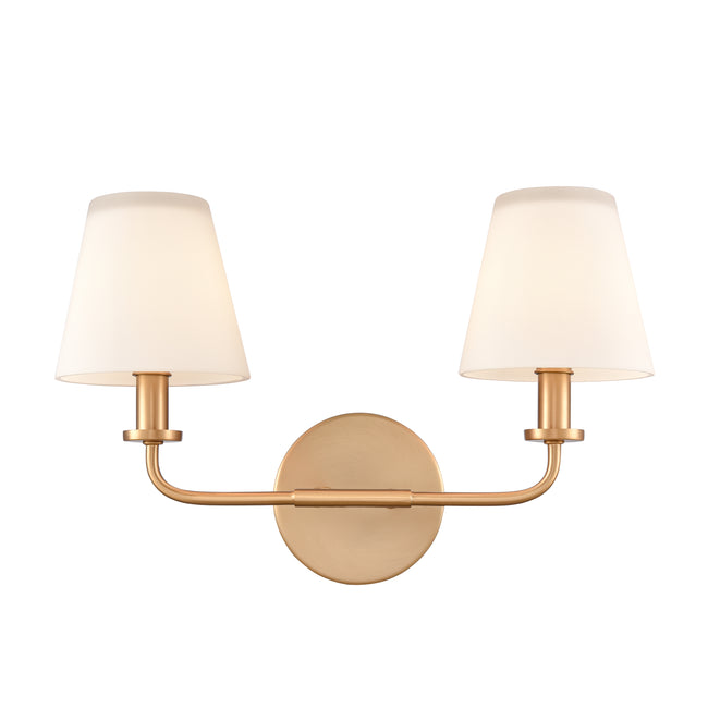 89801/2 - Hoyle 16'' Wide 2-Light Vanity Light - Brushed Gold