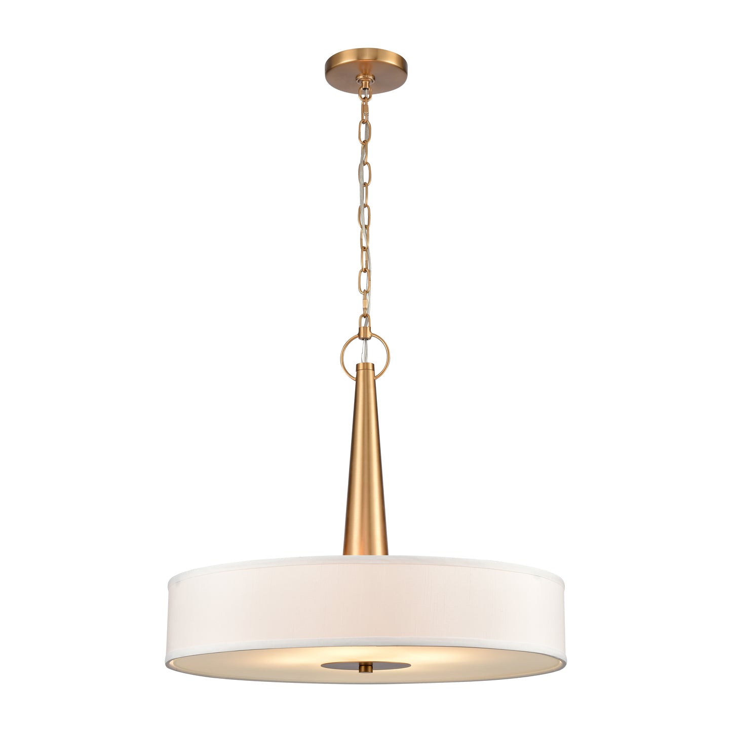 89845/4 - Leo 22'' Wide 4-Light Pendant - Brushed Gold