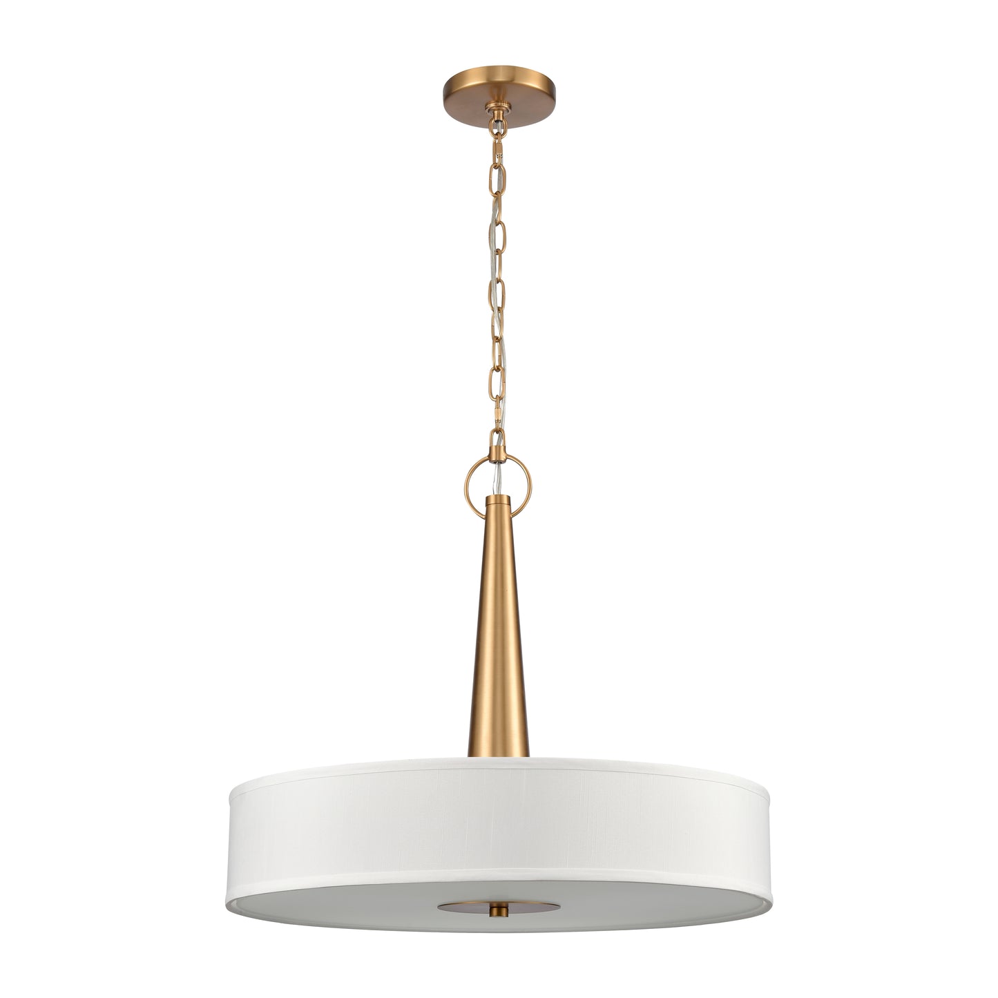 89845/4 - Leo 22'' Wide 4-Light Pendant - Brushed Gold