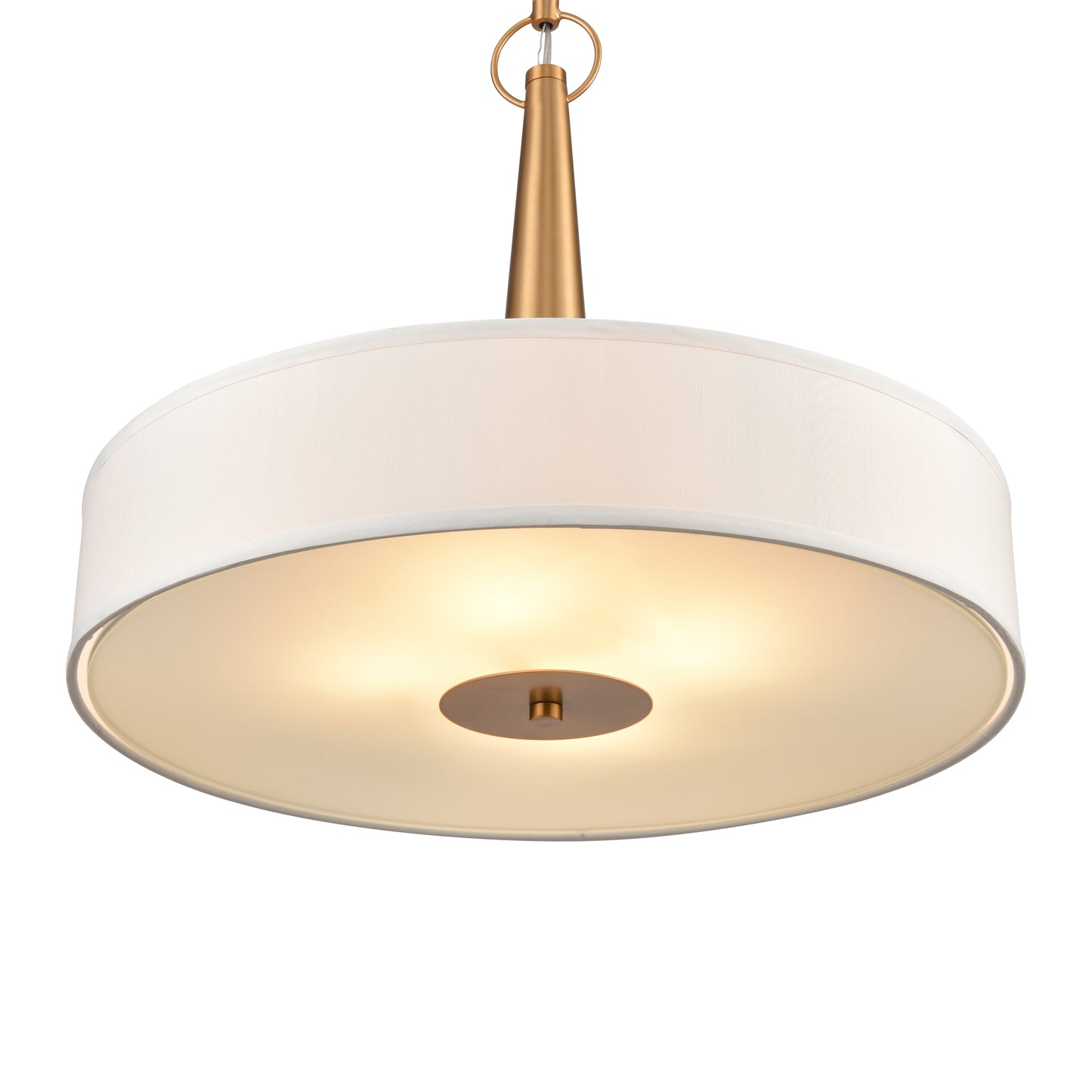 89845/4 - Leo 22'' Wide 4-Light Pendant - Brushed Gold