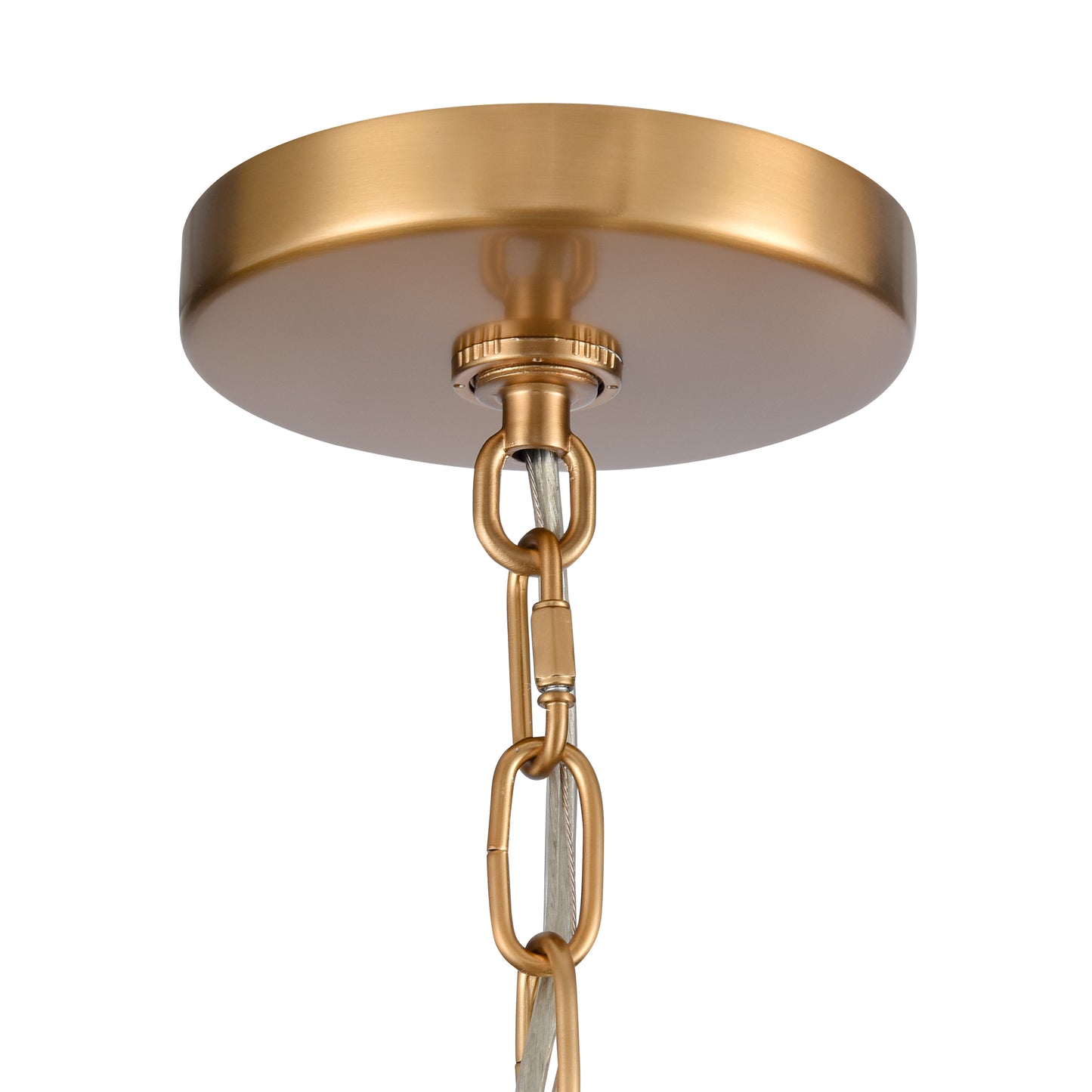 89845/4 - Leo 22'' Wide 4-Light Pendant - Brushed Gold