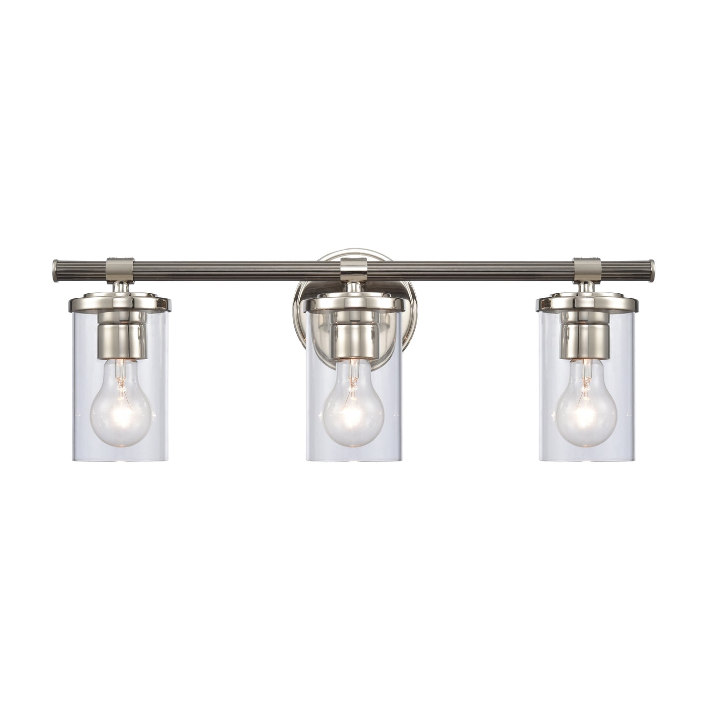 89852/3 - Burrow 22'' Wide 3-Light Vanity Light - Polished Nickel