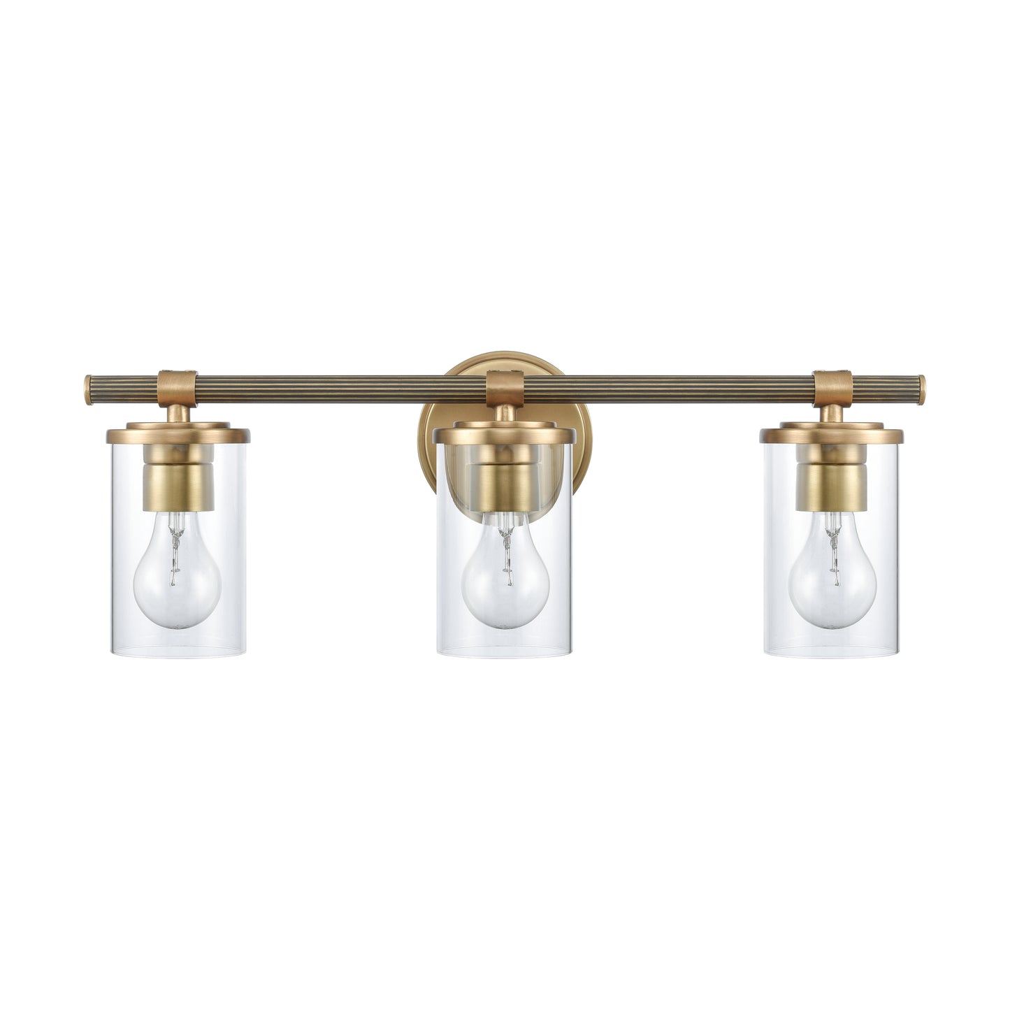 89862/3 - Burrow 22'' Wide 3-Light Vanity Light - Natural Brass