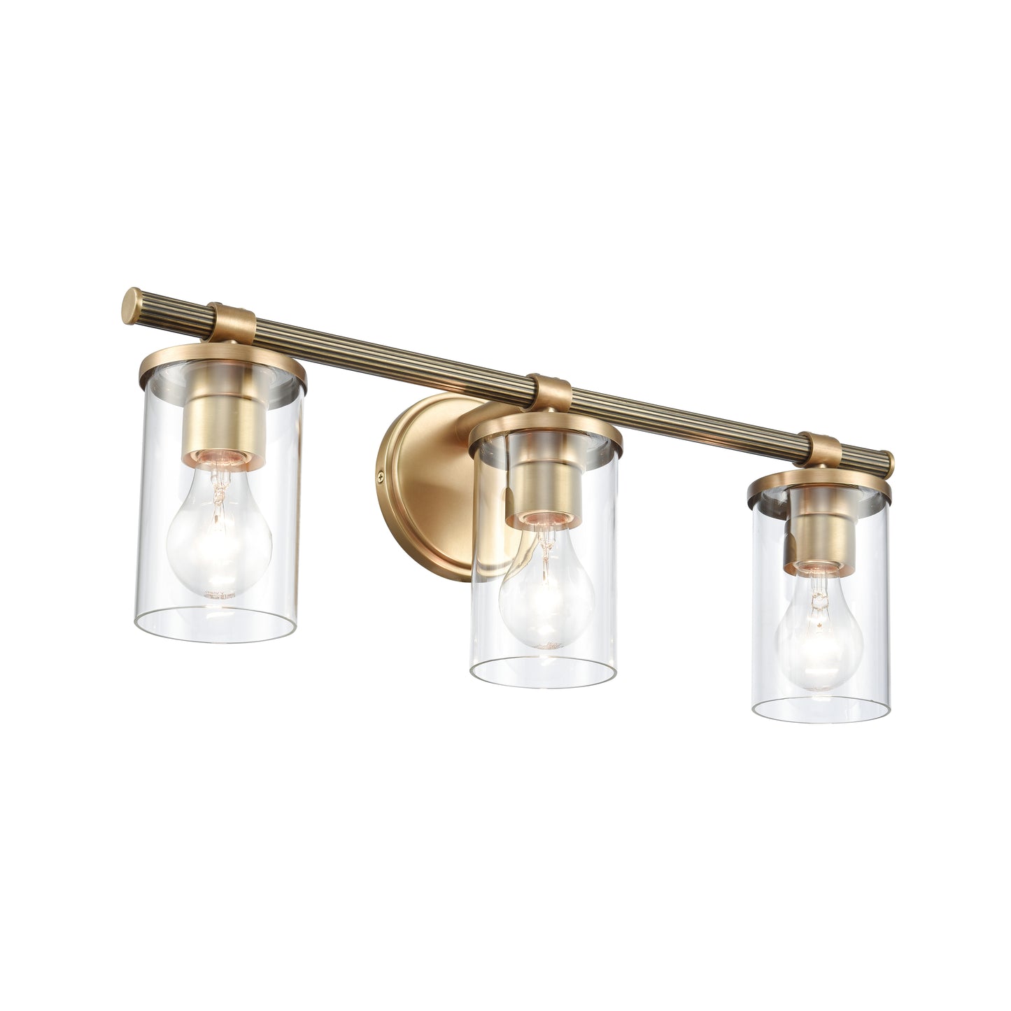 89862/3 - Burrow 22'' Wide 3-Light Vanity Light - Natural Brass