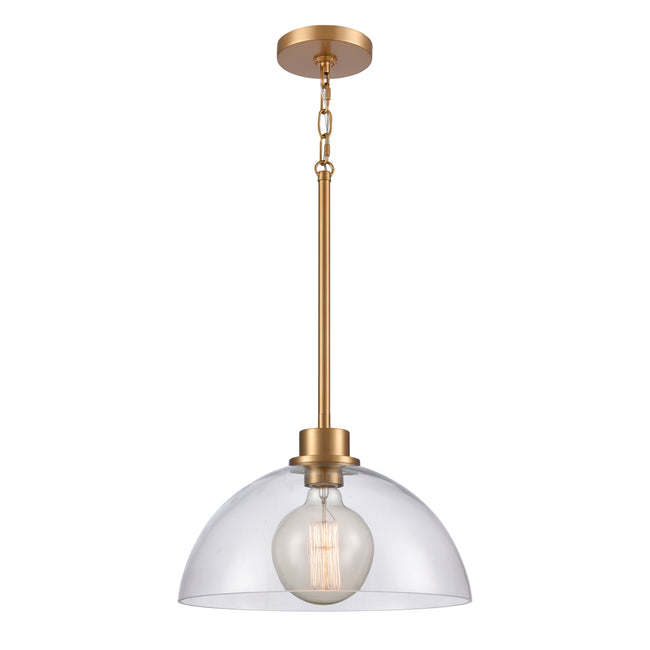 89915/1 - Julian 14'' Wide 1-Light Pendant - Brushed Gold