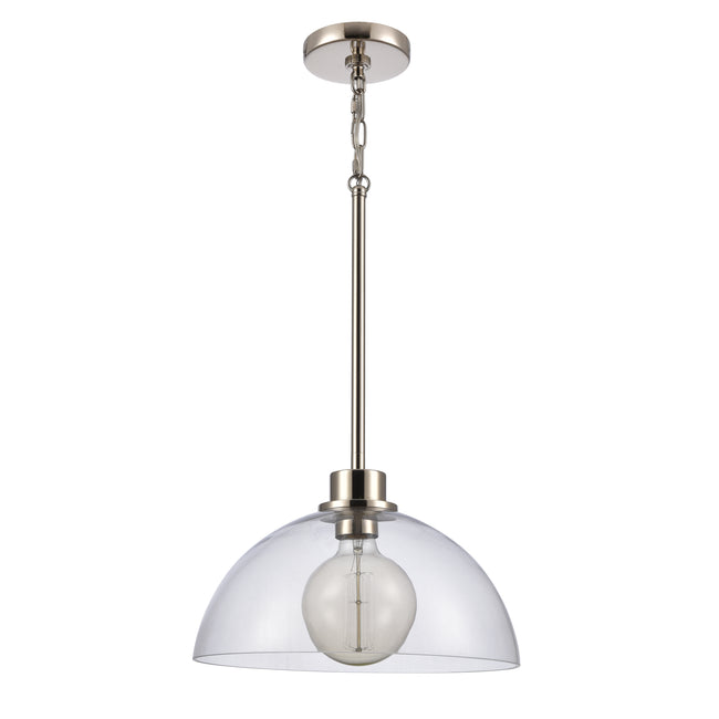 89925/1 - Julian 14'' Wide 1-Light Pendant - Polished Nickel