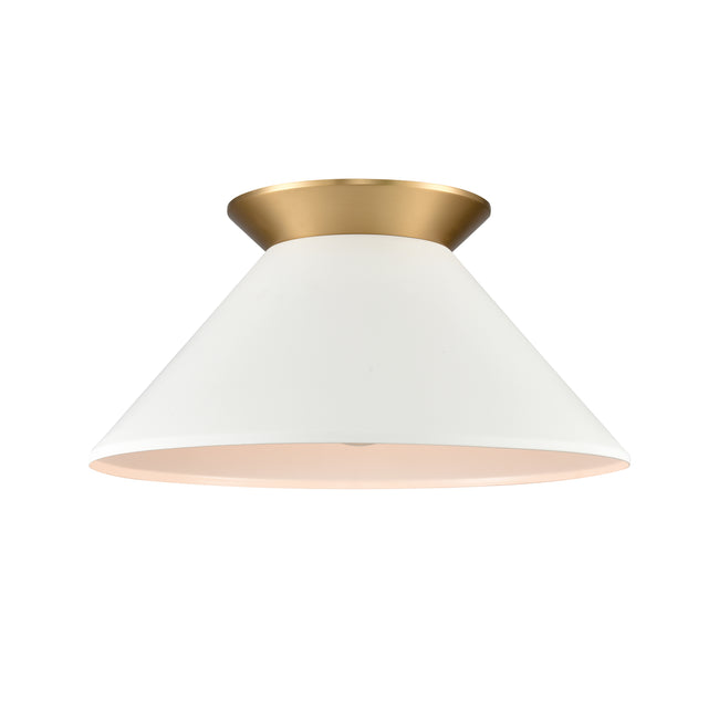 89983/1 - Cavendish 16'' Wide 1-Light Semi Flush Mount - Brushed Gold