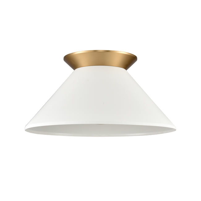 89983/1 - Cavendish 16'' Wide 1-Light Semi Flush Mount - Brushed Gold