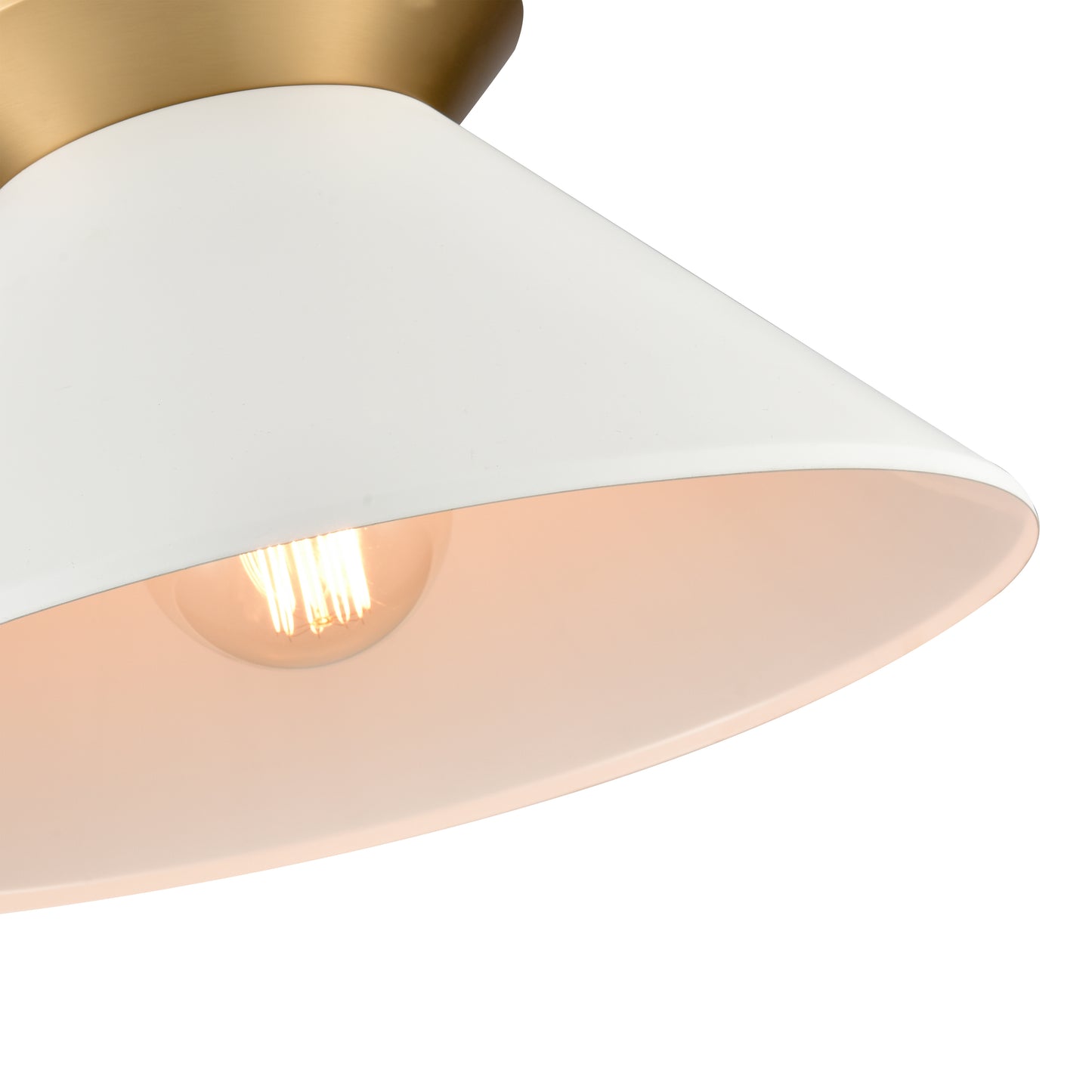 89983/1 - Cavendish 16'' Wide 1-Light Semi Flush Mount - Brushed Gold