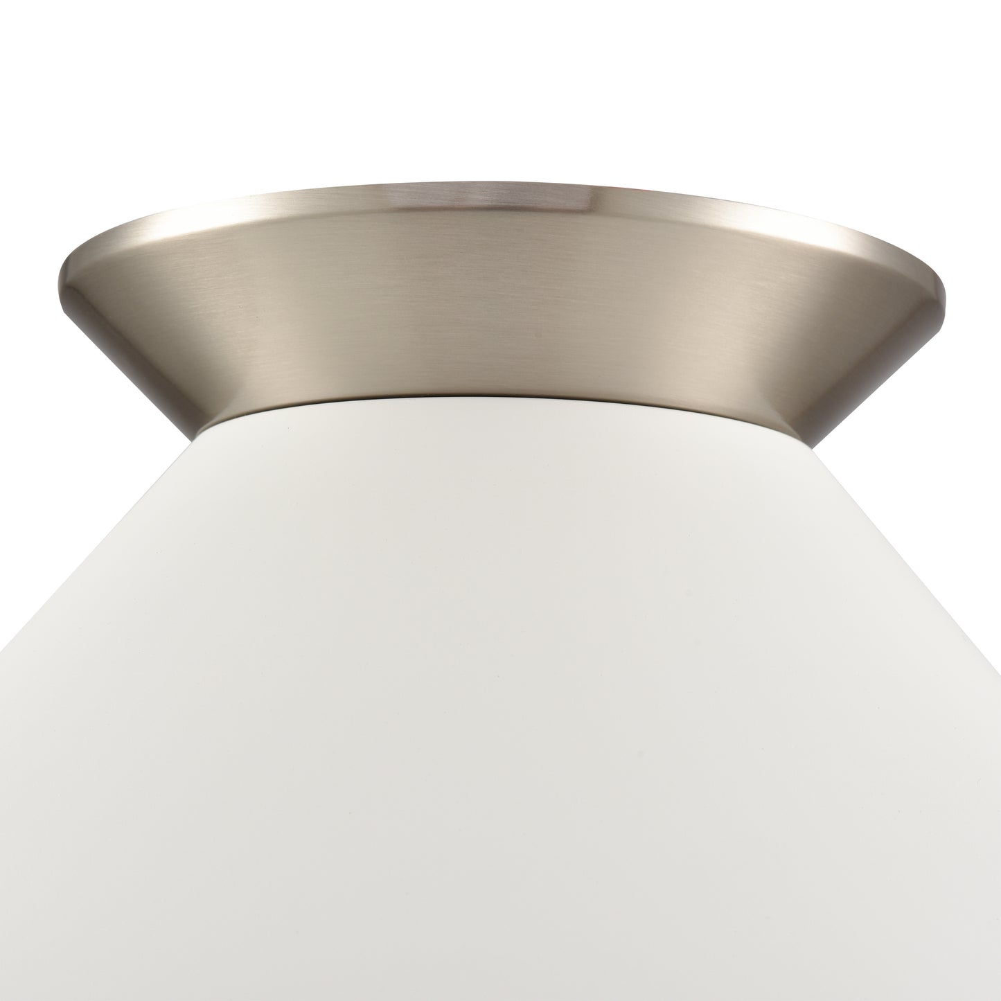 89993/1 - Cavendish 16'' Wide 1-Light Semi Flush Mount - Brushed Nickel