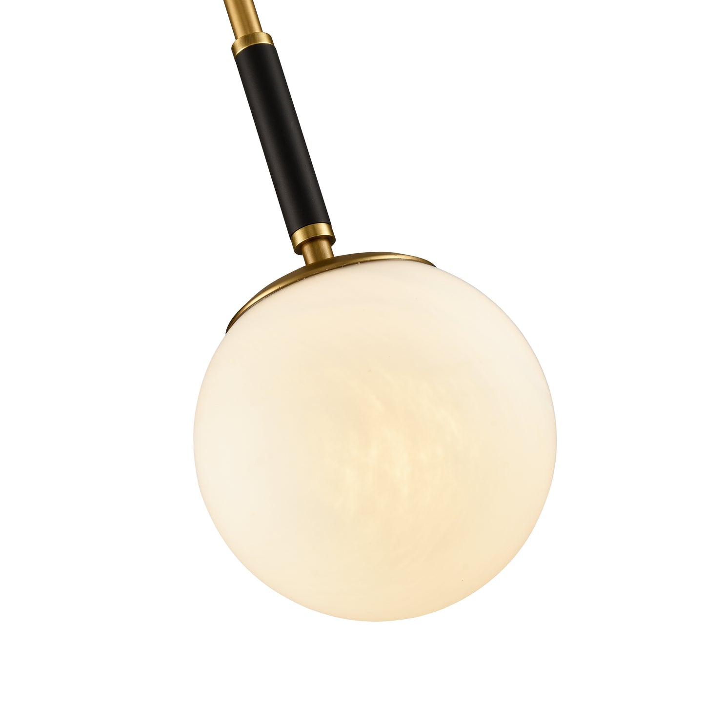 90062/1 - Gillian 6'' Wide 1-Light Mini Pendant - Natural Brass with Matte Black