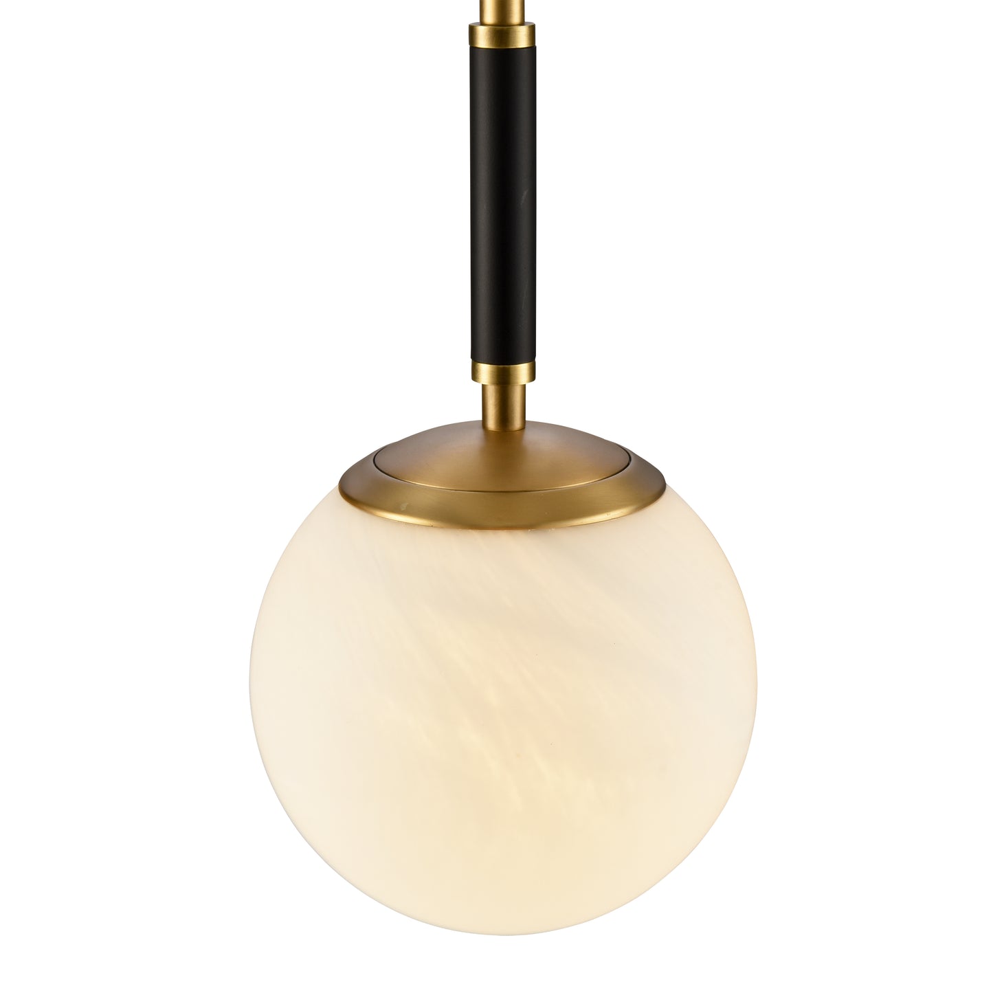 90062/1 - Gillian 6'' Wide 1-Light Mini Pendant - Natural Brass with Matte Black