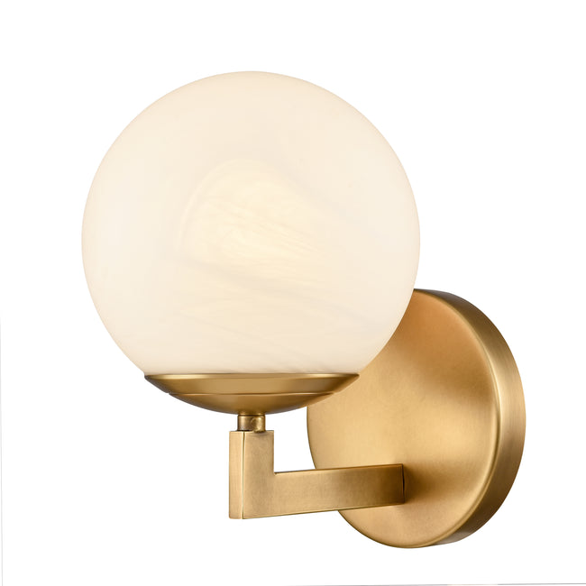 90080/1 - Gillian 6'' Wide 1-Light Vanity Light - Natural Brass