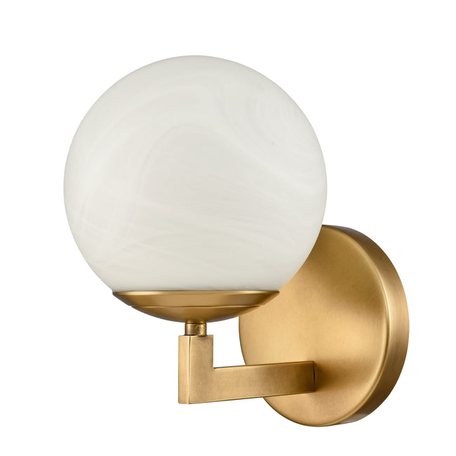 90080/1 - Gillian 6'' Wide 1-Light Vanity Light - Natural Brass