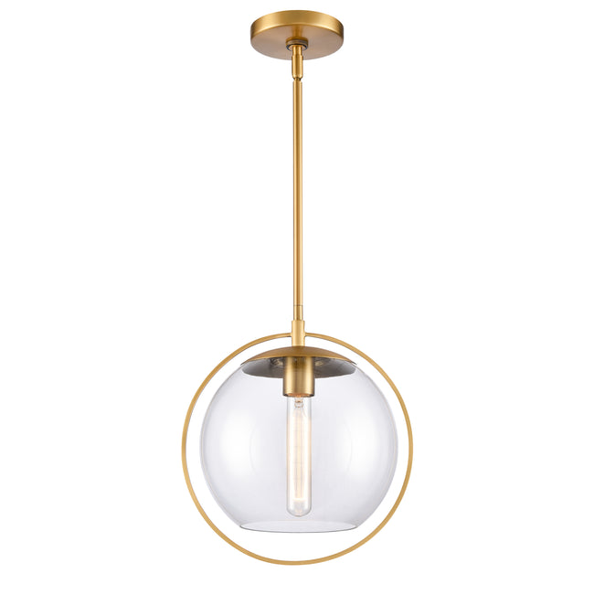 90101/1 - Circumference 11.75'' Wide Mini Pendant - Lacquered Brass